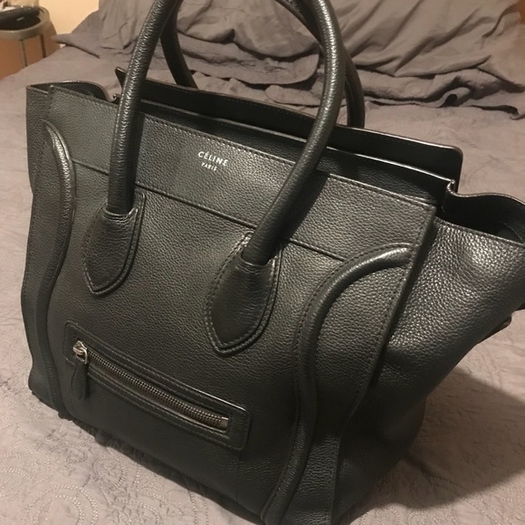 Celine Handbags - Céline Micro Luggage Phantom Bag